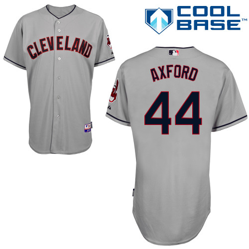 John Axford #44 MLB Jersey-Cleveland Indians Men's Authentic Road Gray Cool Base Baseball Jersey